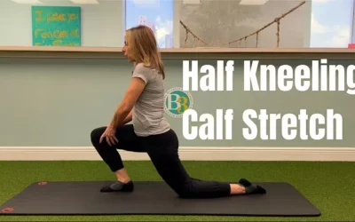 Half Kneeling Calf Stretch